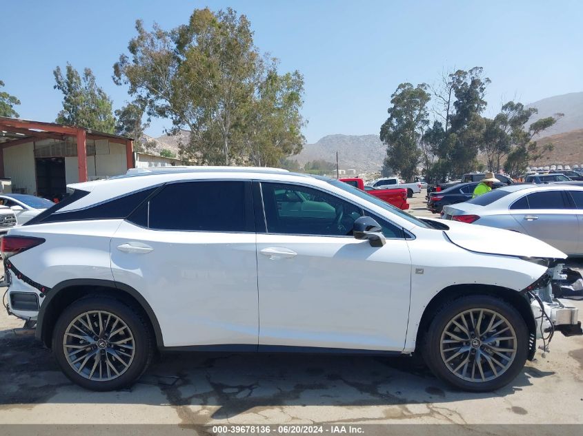 2022 Lexus Rx 350 F Sport Handling VIN: 2T2YZMDA0NC324190 Lot: 39678136