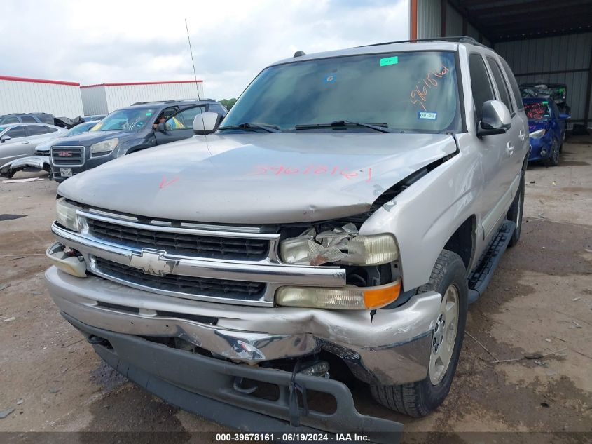 2005 Chevrolet Tahoe K1500 VIN: 1GNEK13T25J212662 Lot: 39678161