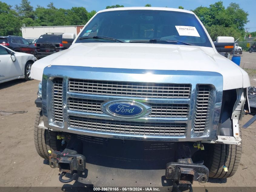 2012 Ford F-150 Lariat VIN: 1FTFW1EF6CFA07936 Lot: 39678165