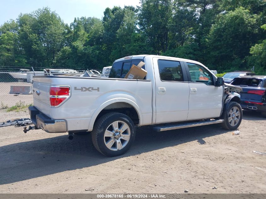 2012 Ford F-150 Lariat VIN: 1FTFW1EF6CFA07936 Lot: 39678165