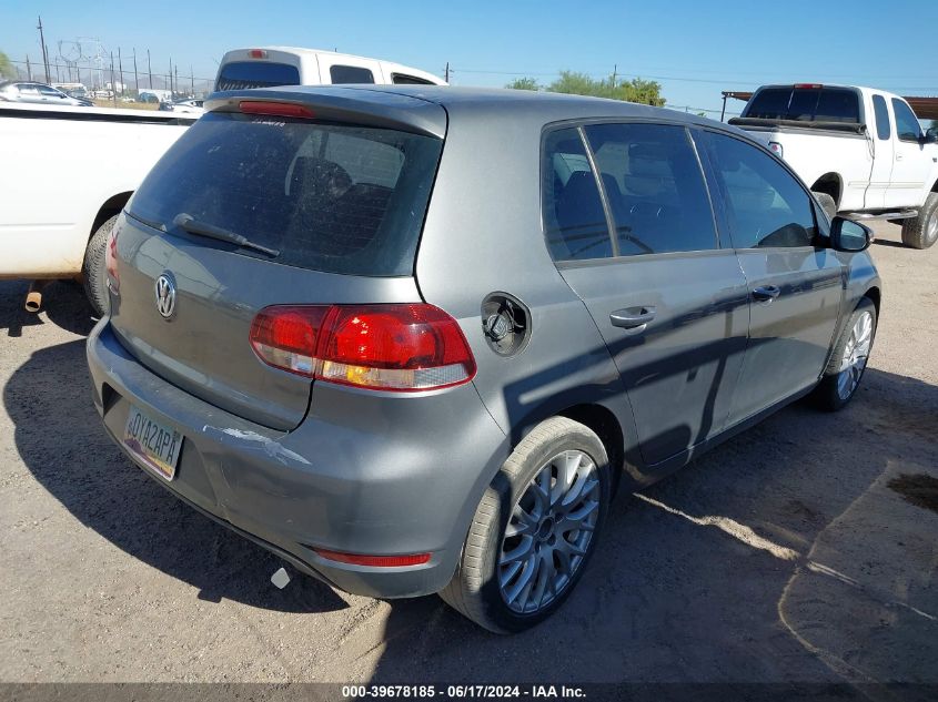 2013 Volkswagen Golf 2.5L 4-Door VIN: WVWDB7AJ2DW124902 Lot: 39678185