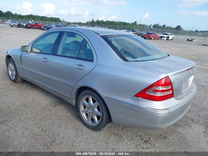 WDBRF61J43A489869 2003 Mercedes-Benz C 240