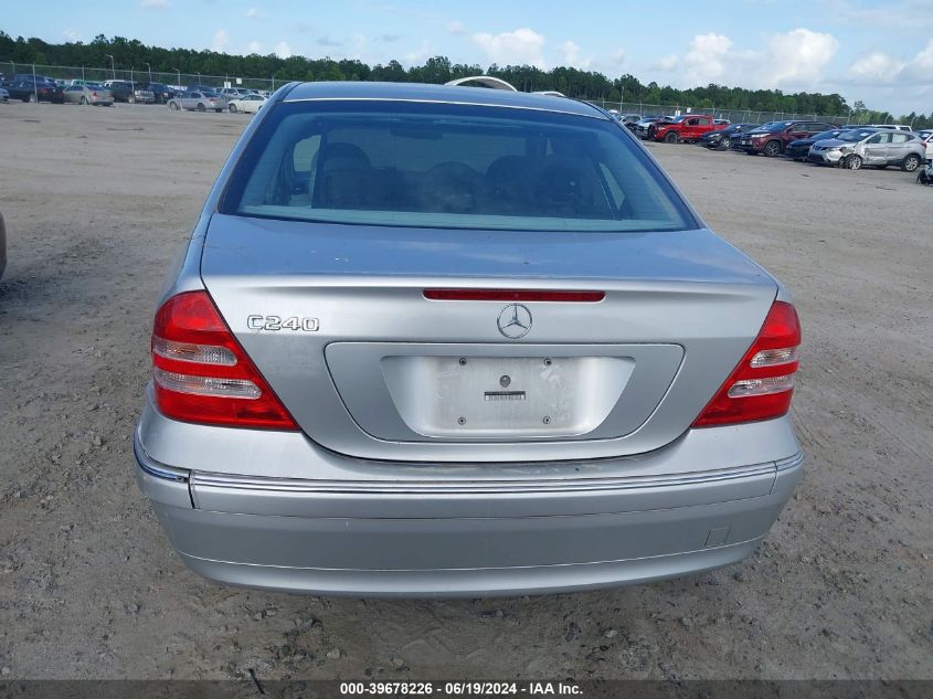 2003 Mercedes-Benz C 240 VIN: WDBRF61J43A489869 Lot: 39678226