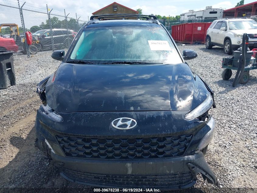 2022 Hyundai Kona Sel VIN: KM8K3CAB6NU760348 Lot: 39678238