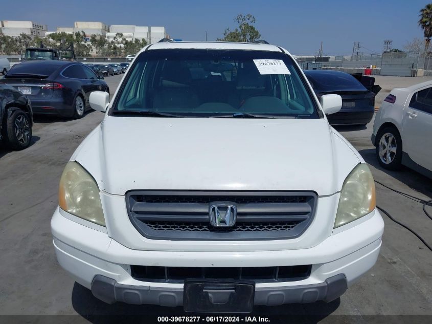 2005 Honda Pilot Ex-L VIN: 2HKYF18505H573918 Lot: 39678277