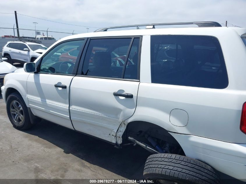 2005 Honda Pilot Ex-L VIN: 2HKYF18505H573918 Lot: 39678277