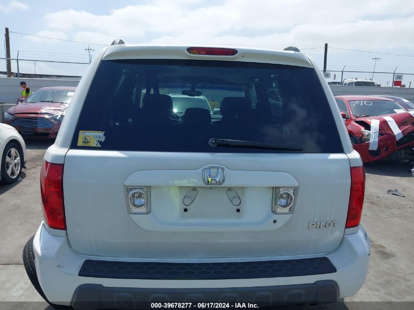 2005 Honda Pilot Ex-L VIN: 2HKYF18505H573918 Lot: 39678277