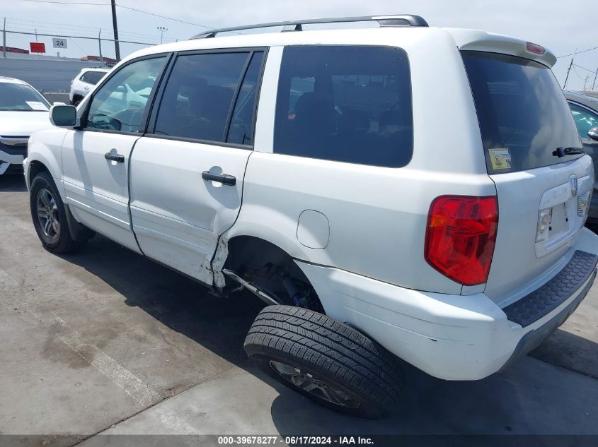2005 Honda Pilot Ex-L VIN: 2HKYF18505H573918 Lot: 39678277