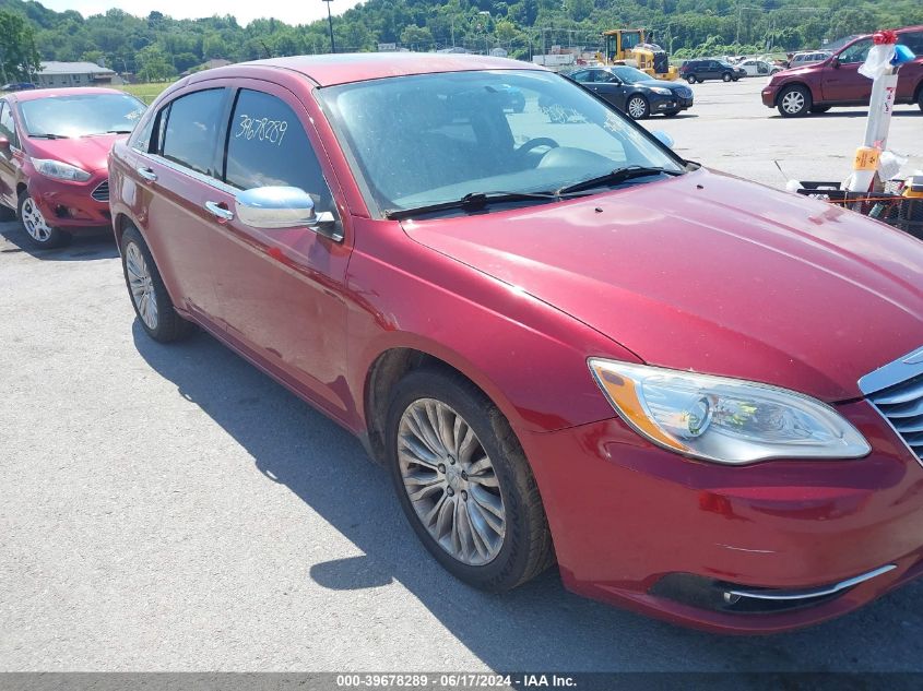 2012 Chrysler 200 Limited VIN: 1C3CCBCGXCN284550 Lot: 39678289