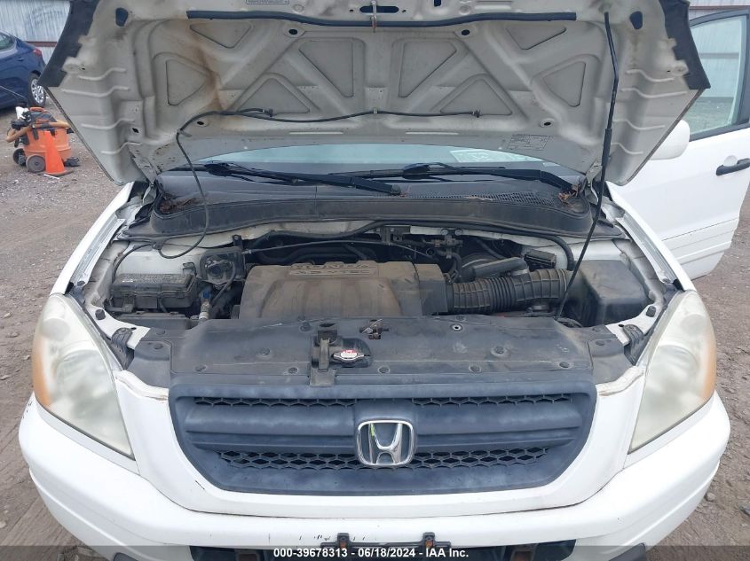 2005 Honda Pilot Ex-L VIN: 5FNYF18565B015280 Lot: 39678313