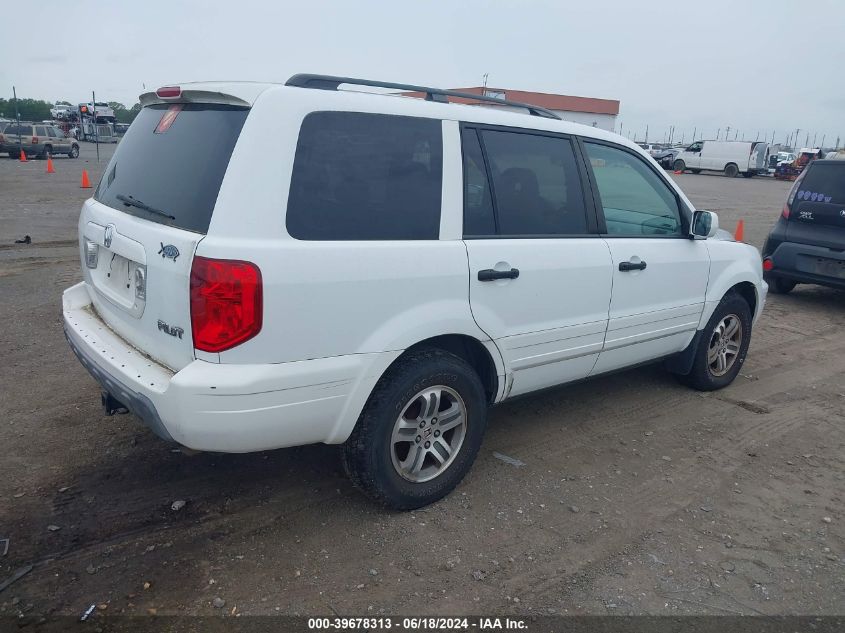 2005 Honda Pilot Ex-L VIN: 5FNYF18565B015280 Lot: 39678313