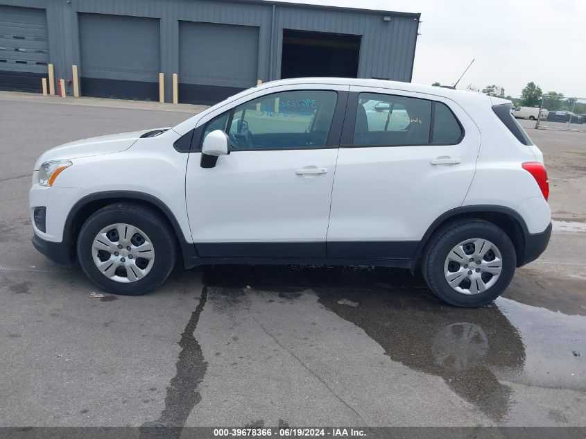 2016 Chevrolet Trax 1Ls VIN: KL7CJKSBXGB608351 Lot: 39678366