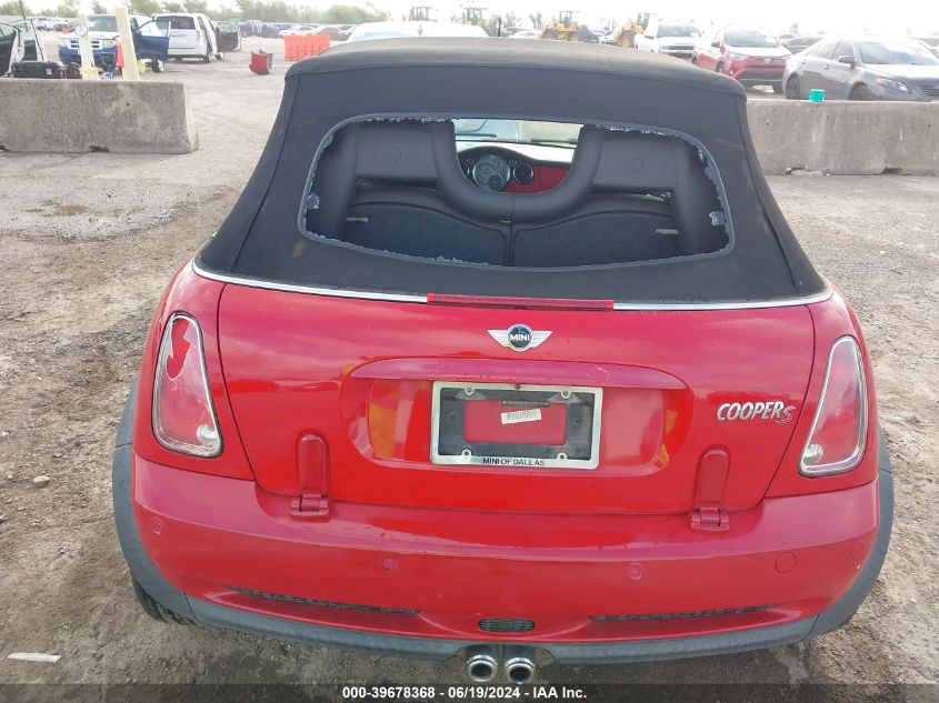 2005 Mini Cooper S S VIN: WMWRH33555TF84281 Lot: 39678368