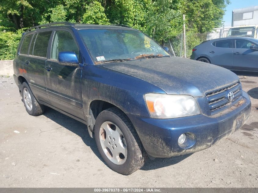 2007 Toyota Highlander Limited V6 VIN: JTEEP21A970203754 Lot: 39678378