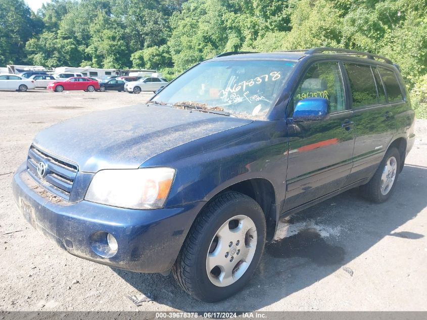 2007 Toyota Highlander Limited V6 VIN: JTEEP21A970203754 Lot: 39678378