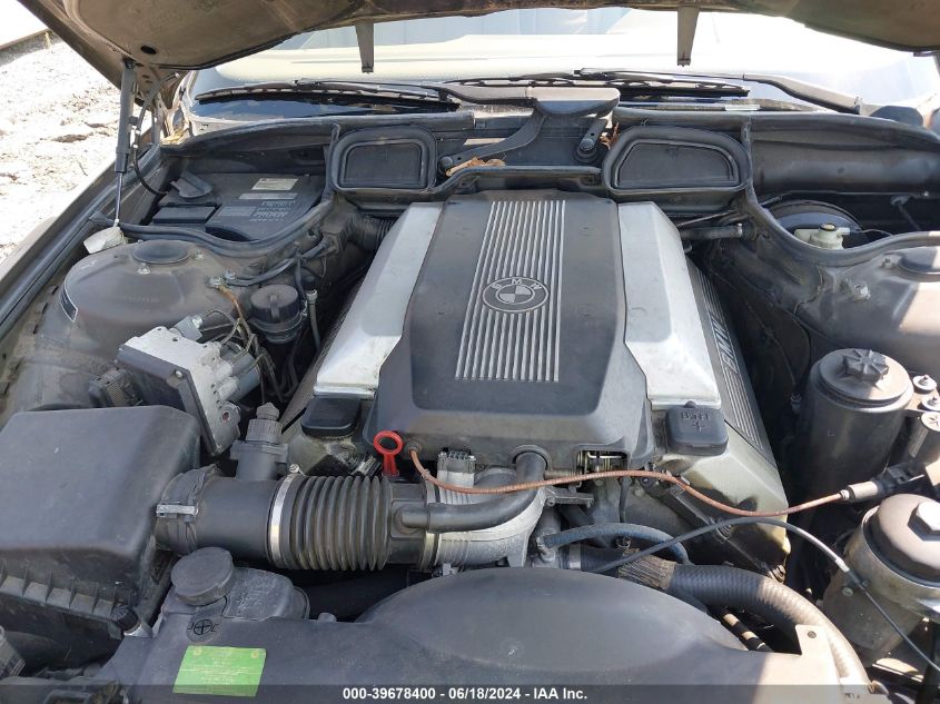 1995 BMW 740 Il VIN: WBAGJ6328SDH97038 Lot: 39678400