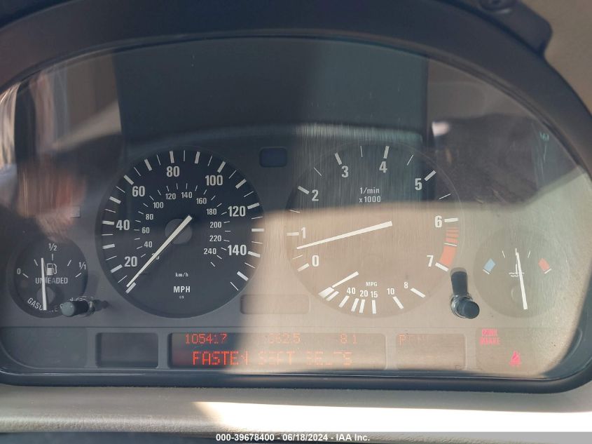 1995 BMW 740 Il VIN: WBAGJ6328SDH97038 Lot: 39678400