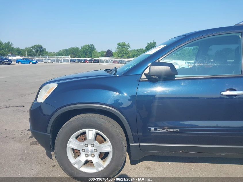 2008 GMC Acadia Sle VIN: 1GKER13768J169489 Lot: 39678480