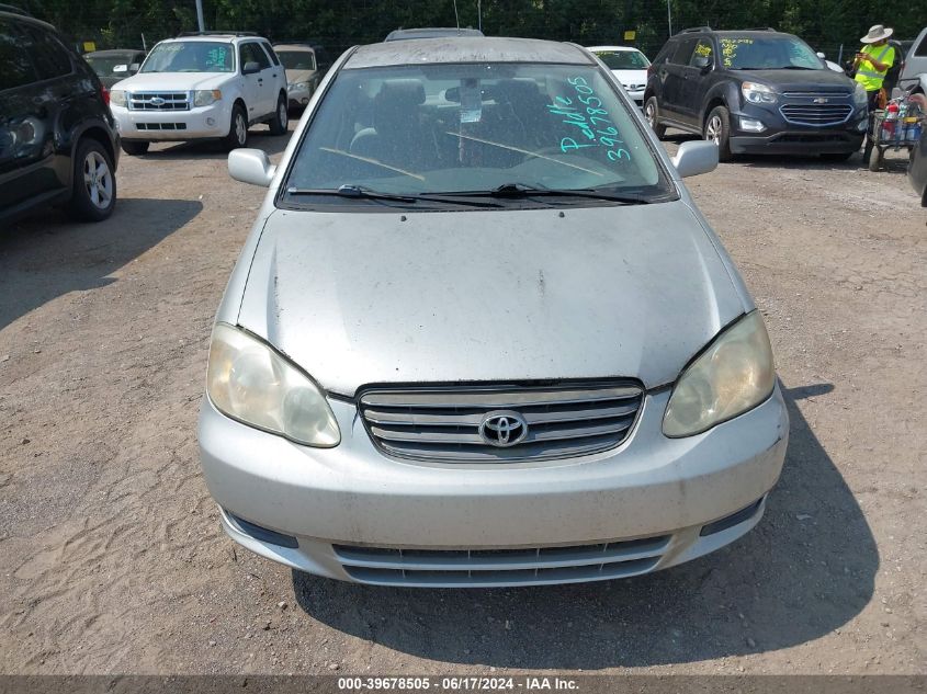 2003 Toyota Corolla Le VIN: 1NXBR32E83Z028355 Lot: 39678505