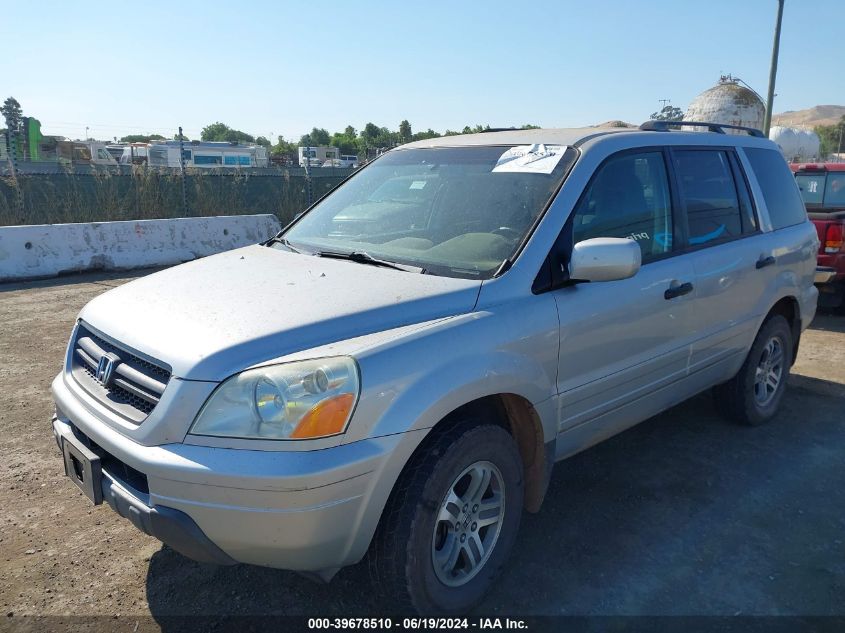 2004 Honda Pilot Ex VIN: 2HKYF18434H596776 Lot: 39678510