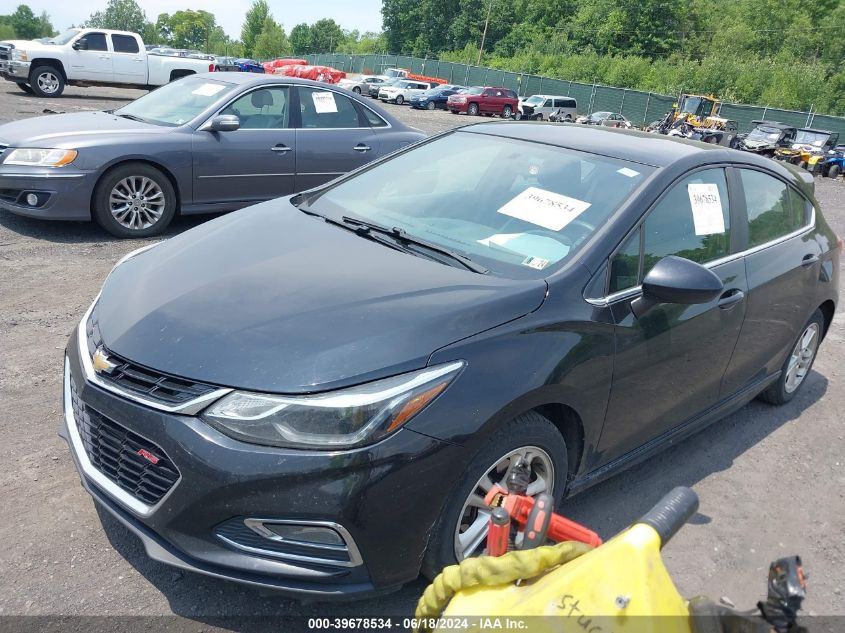 2017 Chevrolet Cruze Lt Manual VIN: 3G1BD6SM5HS578124 Lot: 39678534