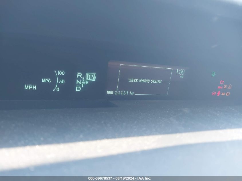 2010 Toyota Prius Ii VIN: JTDKN3DU4A0101004 Lot: 39678537