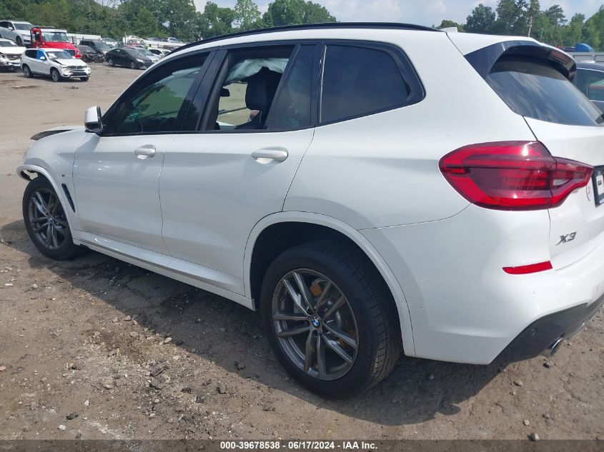 2019 BMW X3 xDrive30I VIN: 5UXTR9C5XKLP82127 Lot: 39678538