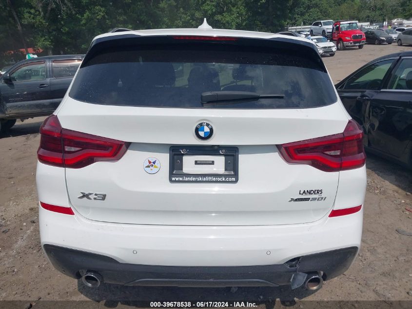 2019 BMW X3 XDRIVE30I - 5UXTR9C5XKLP82127