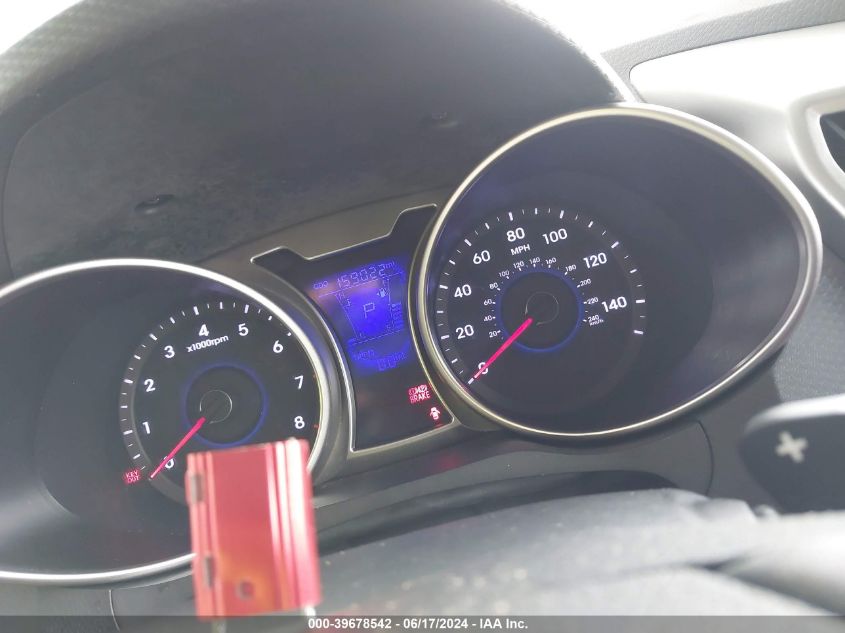 2012 Hyundai Veloster Base W/Red/Black VIN: KMHTC6AD4CU059554 Lot: 39678542