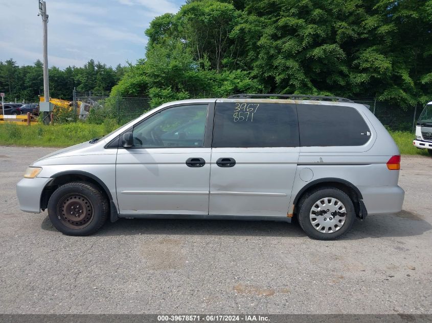 2002 Honda Odyssey Lx VIN: 5FNRL18532B046267 Lot: 39678571