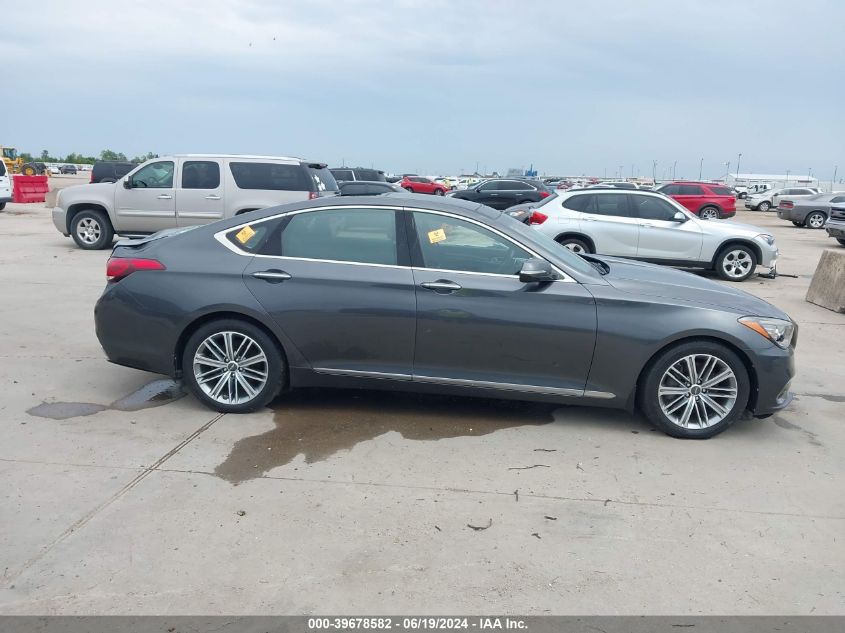 2018 Genesis G80 3.8 VIN: KMHGN4JE8JU225810 Lot: 39678582