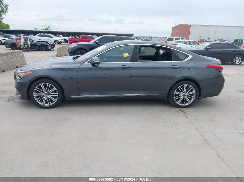 2018 Genesis G80 3.8 VIN: KMHGN4JE8JU225810 Lot: 39678582