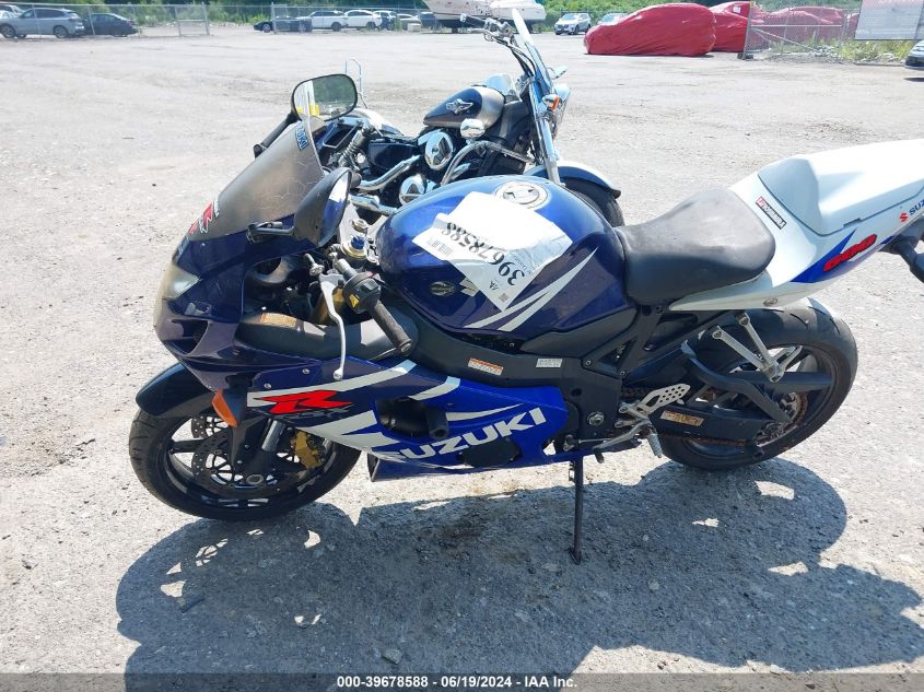 2004 Suzuki Gsx-R600 K VIN: JS1GN7CA042103209 Lot: 39678588