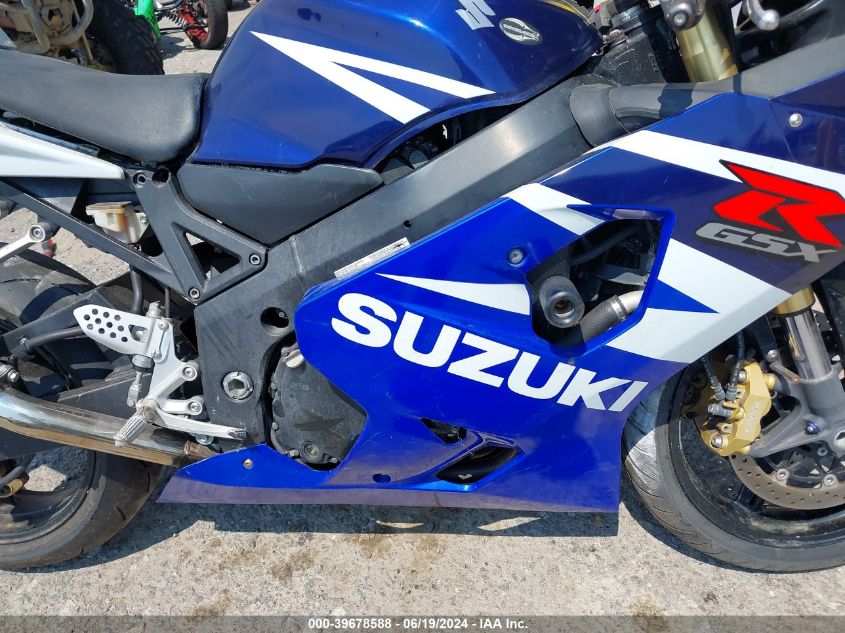 2004 Suzuki Gsx-R600 K VIN: JS1GN7CA042103209 Lot: 39678588