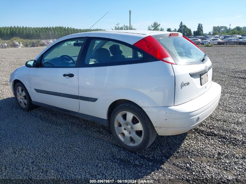 2001 Ford Focus Zx3 VIN: 3FAFP31311R160475 Lot: 39678617