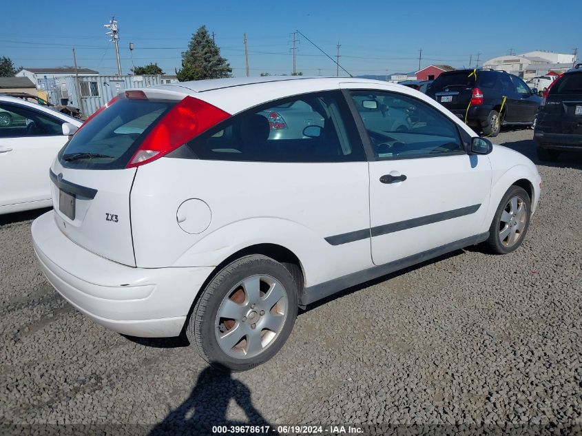 2001 Ford Focus Zx3 VIN: 3FAFP31311R160475 Lot: 39678617