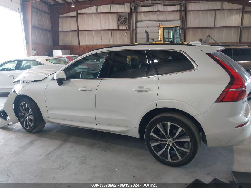 2022 Volvo Xc60 B5 Momentum VIN: YV4L12RK5N1926208 Lot: 39678662