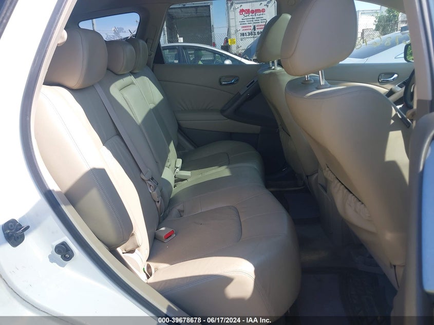 2010 Nissan Murano Sl VIN: JN8AZ1MW8AW133140 Lot: 39678678