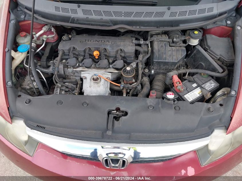 2009 Honda Civic Lx VIN: 2HGFA16539H360356 Lot: 39678722