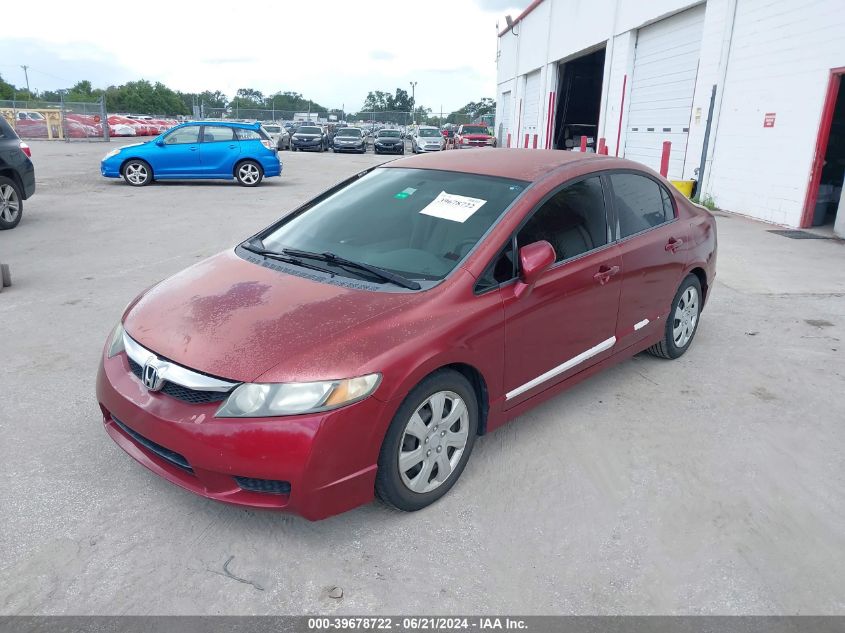 2009 Honda Civic Lx VIN: 2HGFA16539H360356 Lot: 39678722