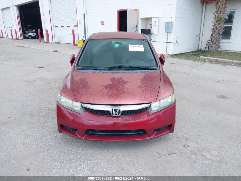 2009 Honda Civic Lx VIN: 2HGFA16539H360356 Lot: 39678722