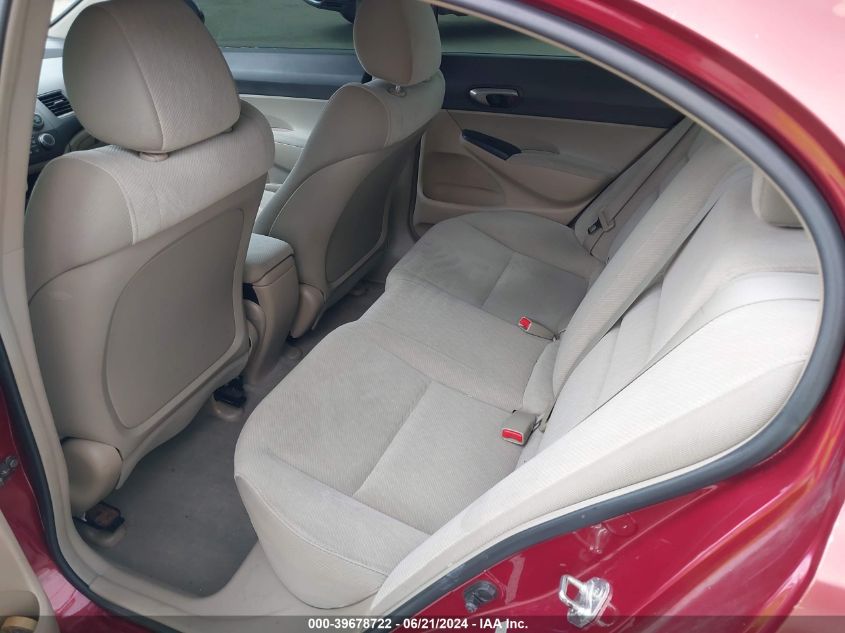 2009 Honda Civic Lx VIN: 2HGFA16539H360356 Lot: 39678722