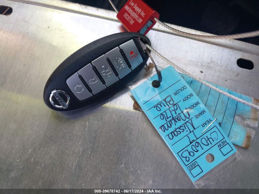 2017 Nissan Maxima 3.5 Platinum VIN: 1N4AA6AP9HC396476 Lot: 39678742