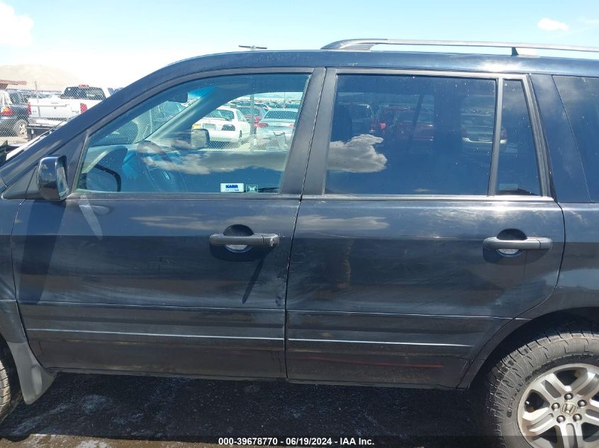 2005 Honda Pilot Ex-L VIN: 2HKYF185X5H540151 Lot: 39678770