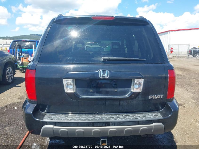 2005 Honda Pilot Ex-L VIN: 2HKYF185X5H540151 Lot: 39678770