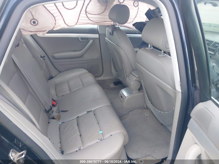 2008 Audi A4 2.0T VIN: WAUDF78E68A038621 Lot: 39678771