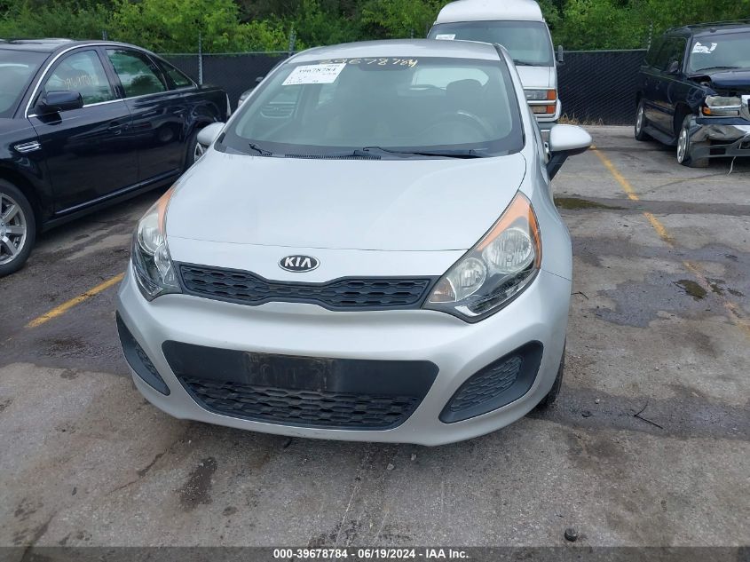 2013 Kia Rio Lx VIN: KNADM5A3XD6135059 Lot: 39678784