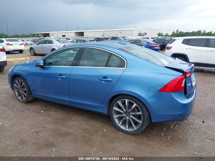 2015 Volvo S60 T5 Platinum VIN: YV140MFD1F2302861 Lot: 39678785