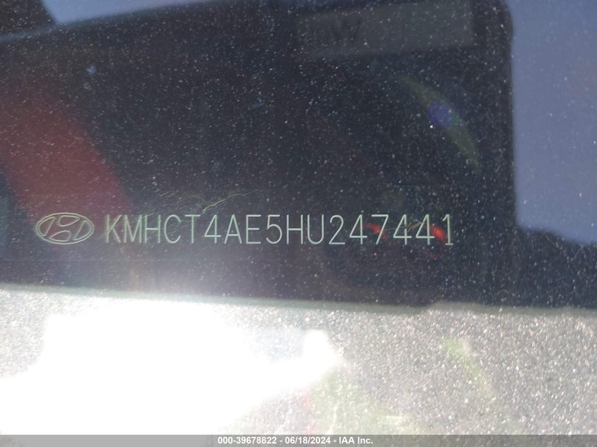 2017 Hyundai Accent Se VIN: KMHCT4AE5HU247441 Lot: 39678822