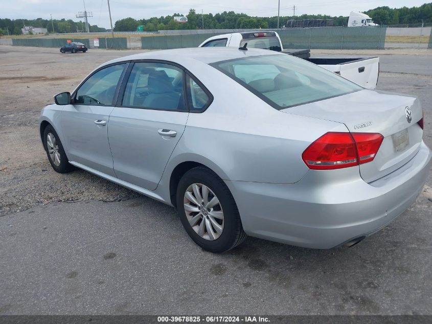 2012 Volkswagen Passat 2.5L S VIN: 1VWAH7A34CC108636 Lot: 39678825